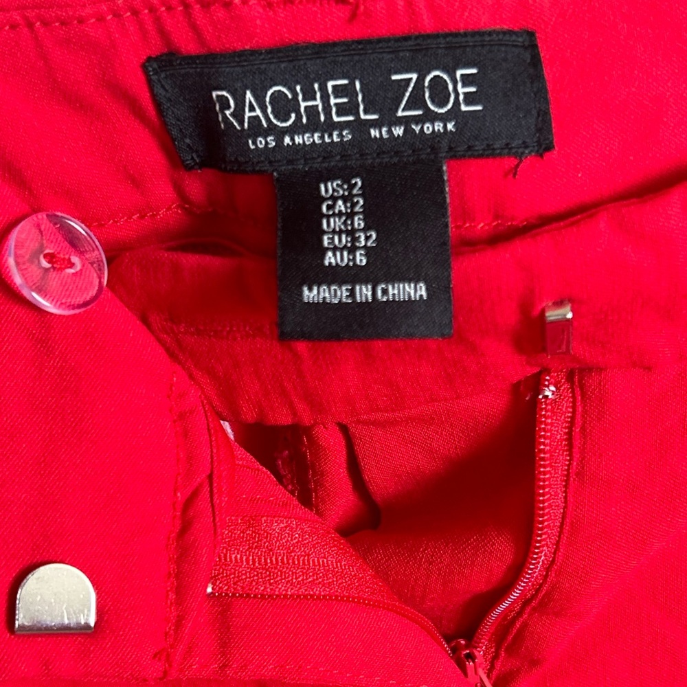 RACHEL ZOE Red Dress Pants